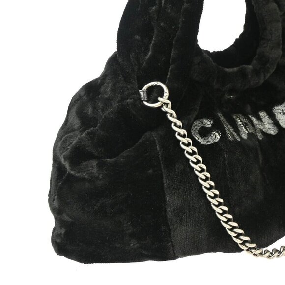 Chanel Black Fur 2way Handbag 124466 - Picture 4 of 10